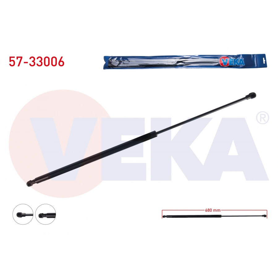 MOTOR KAPUT AMORTISORU 680mm/200N PEUGEOT 406 (8B) 1995-2004