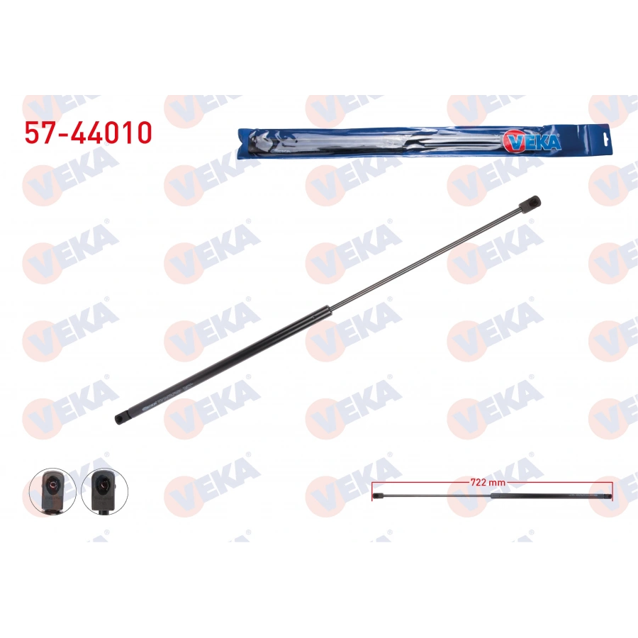 MOTOR KAPUT AMORTISORU 722mm/280N VOLKSWAGEN PASSAT (3B2) 1996-2000 / PASSAT VARIANT (3B5) 1997-2001 / AUDI ALLROAD (4BH, C5) 2000-2005