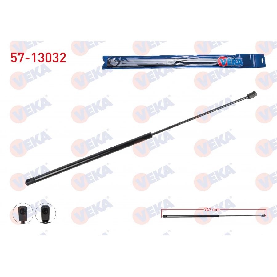 MOTOR KAPUT AMORTISORU 747mm/200N AUDI A3 2013-2016