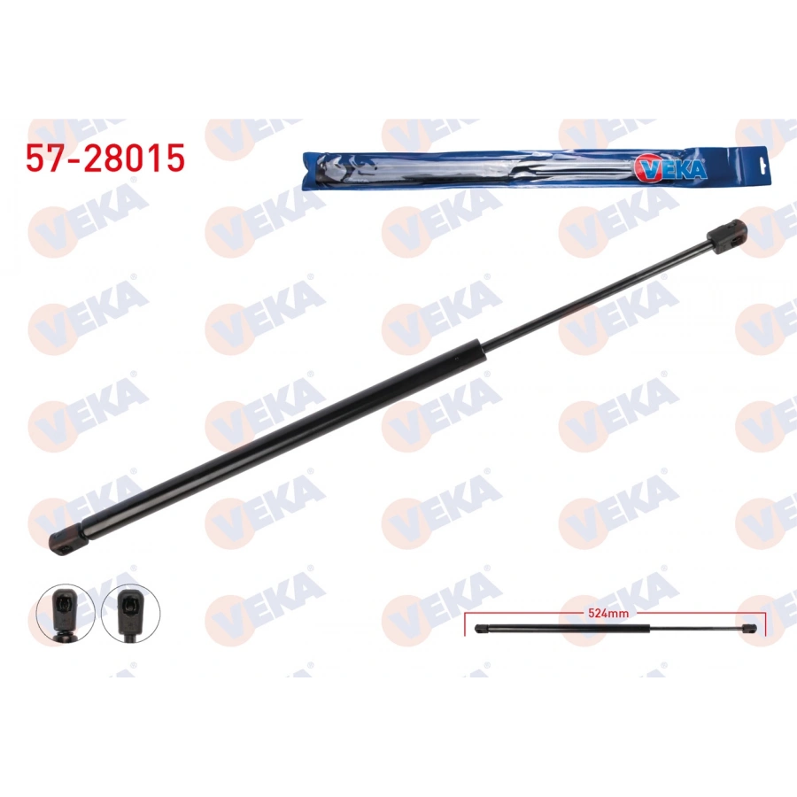 MOTOR KAPUT AMORTISORU SOL 524mm/280N MERCEDES C SERISI (W203) 2000-2007