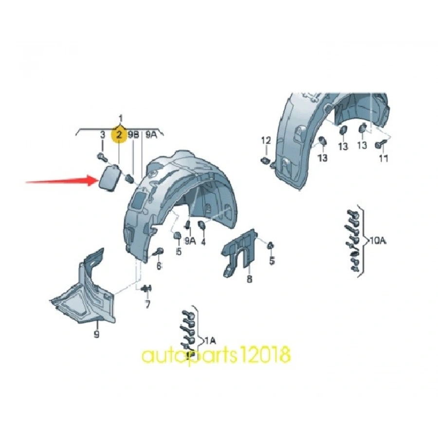 ÖN DAVLUMBAZ FAR KAPAĞI SOL A6 2013-