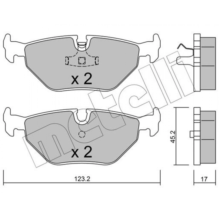 ÖN FREN BALATASI (CARBON FORMÜL) AUDI A4 1995-2005 /PASSAT B5 1998-2005 (FİŞLİ )