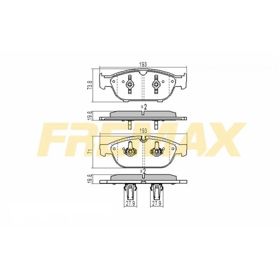 ÖN FREN BALATASI (CARBON FORMÜL)BMW F10-F10 LCİ-F11-F11 LCİ-F18-F18 LCİ 2010-2017