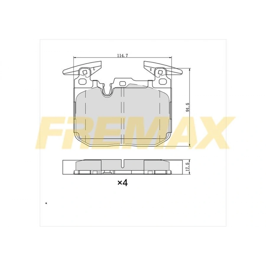 ÖN FREN BALATASI (CARBON FORMÜL) FORD B-MAX-FIESTA -TOURNEO COURIER 2012
