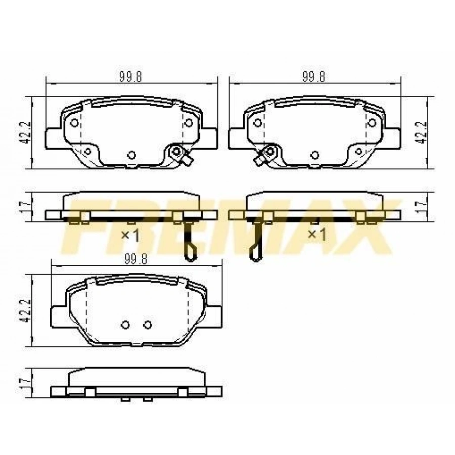 ÖN FREN BALATASI (CARBON FORMÜL) HYUNDAI H1/CARNIVAL 2008