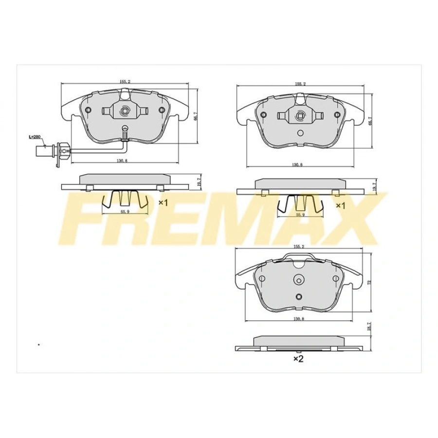 ÖN FREN BALATASI (CARBON FORMÜL) LAND ROVER RANGE ROVER DISCOVERY -SPORT - V-IV 2006-2018