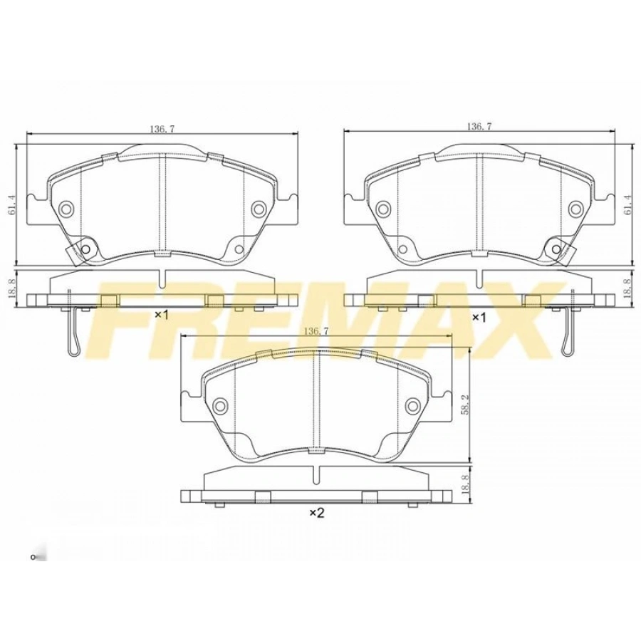 ÖN FREN BALATASI (CARBON FORMÜL) MERCEDES(KULAKLI TİP) W204-212-207 2007