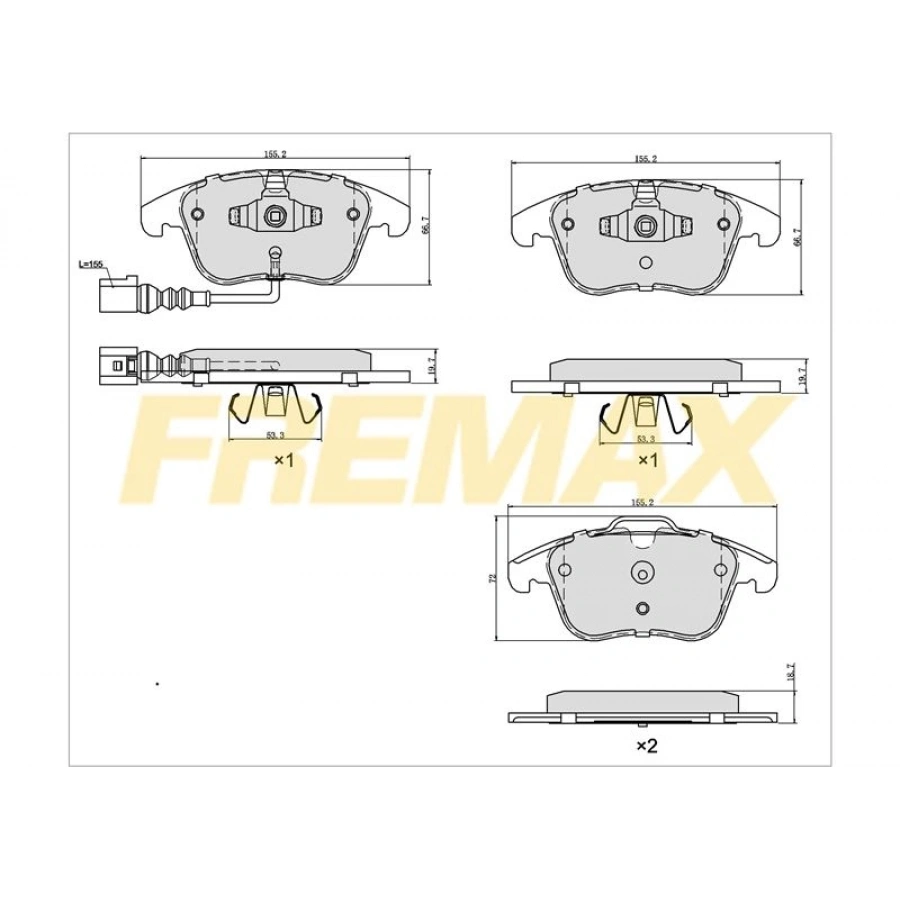 ÖN FREN BALATASI (CARBON FORMÜL) TOYOTA COROLLA -AURIS-D4D 07-12- CORLLA 2013