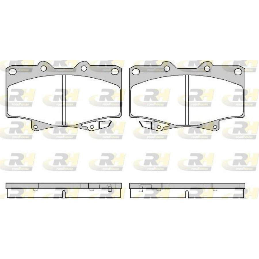 ÖN FREN BALATASI (CARBON FORMÜL) TOYOTA HILUX 1988-2000 LN105-LN106 4×4 4 RUNNER 92-95 : LAND CRUISER (J9) 96-02