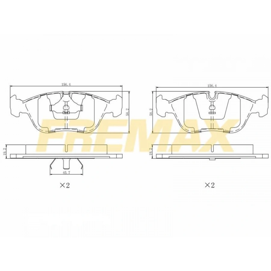 ÖN FREN BALATASI (CARBON FORMÜL) TOYOTA HILUX KUN15 2,5D D4D 2005