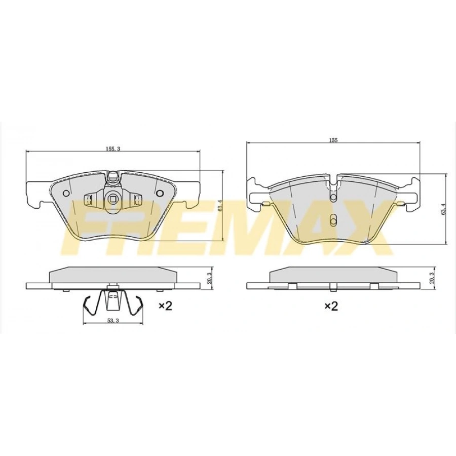 ÖN FREN BALATASI (CARBON FORMÜL) VW -MERCEDES W906-907-910-CRAFTER-SPRİNTER 2006