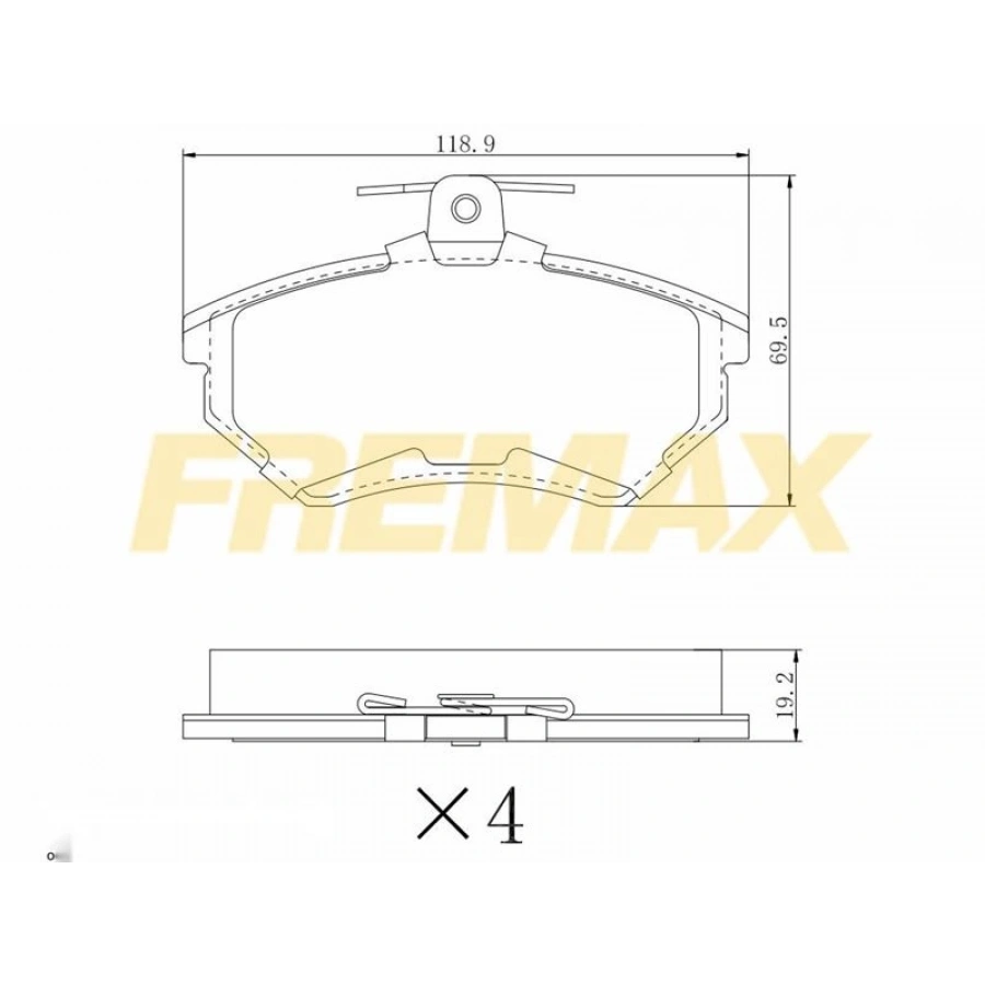 ÖN FREN BALATASI (CARBON FORMÜL) VW TRANSPORTER T4 ACV-AJT 2,5 TDI (FİŞLİ)