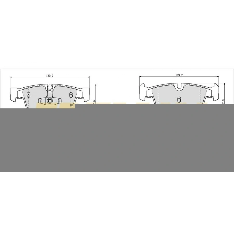 ÖN FREN BALATASI (CORBON FORMÜL) AUDI A4-A5-A6-A7-Q7-E-TRON-Q3-Q5-Q7-Q8 2015>