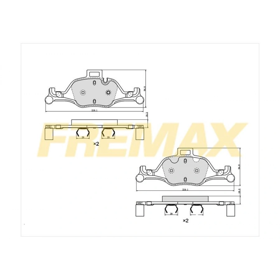 ÖN FREN BALATASI(CORBON FORMÜL) BMW 2 SERİ F45 -F46 2014-2021 -X1 F482014-2022 -X2 F39 2018-2023-MİNİF55-F56-F57-F54-F60