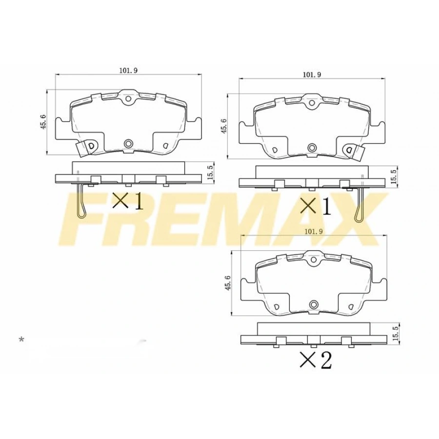 ÖN FREN BALATASI (CORBON FORMÜL) BMW 2014F40-F45-46-X1 F48- F49-X2 F39-G20-G21-G22-G23-G30-G31-X3 G01-X4 G02 MINI F54-F60
