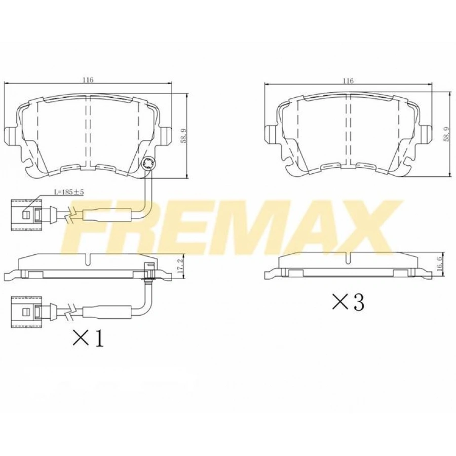 ÖN FREN BALATASI (CORBON FORMÜL) BMW E31-E34-E38 1992-01