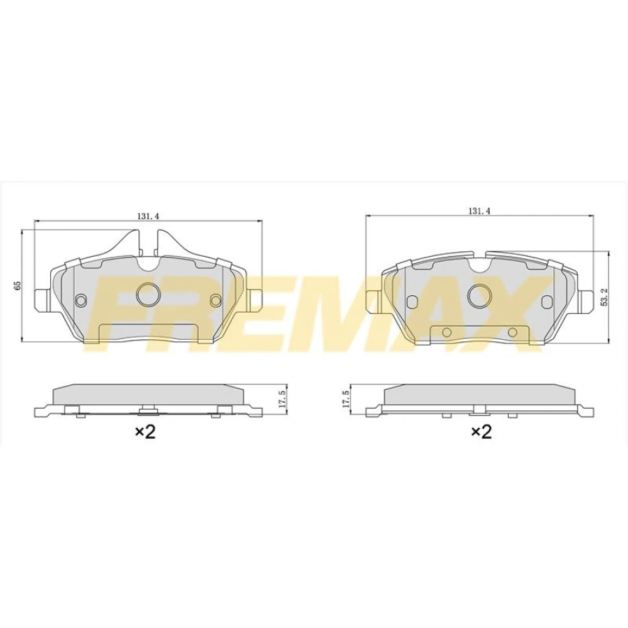ÖN FREN BALATASI (CORBON FORMÜL) BMW E60-E60 LCİ-E61-E61 LCİ-E63-E63 LCİ-E64-E64 LCİ 2003-2010