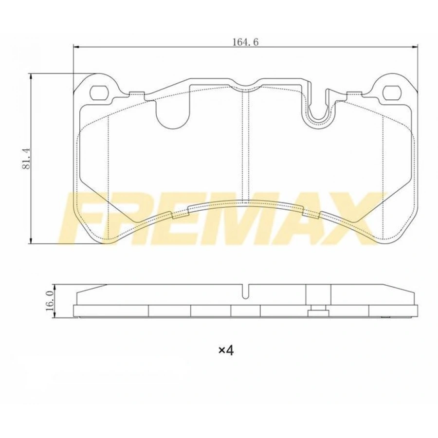 ÖN FREN BALATASI(CORBON FORMÜL) BMW F10 (5.30-5.35-5.40-7,40) 2011-2016 -F10-F11-F12-F13-F01-F02-F04