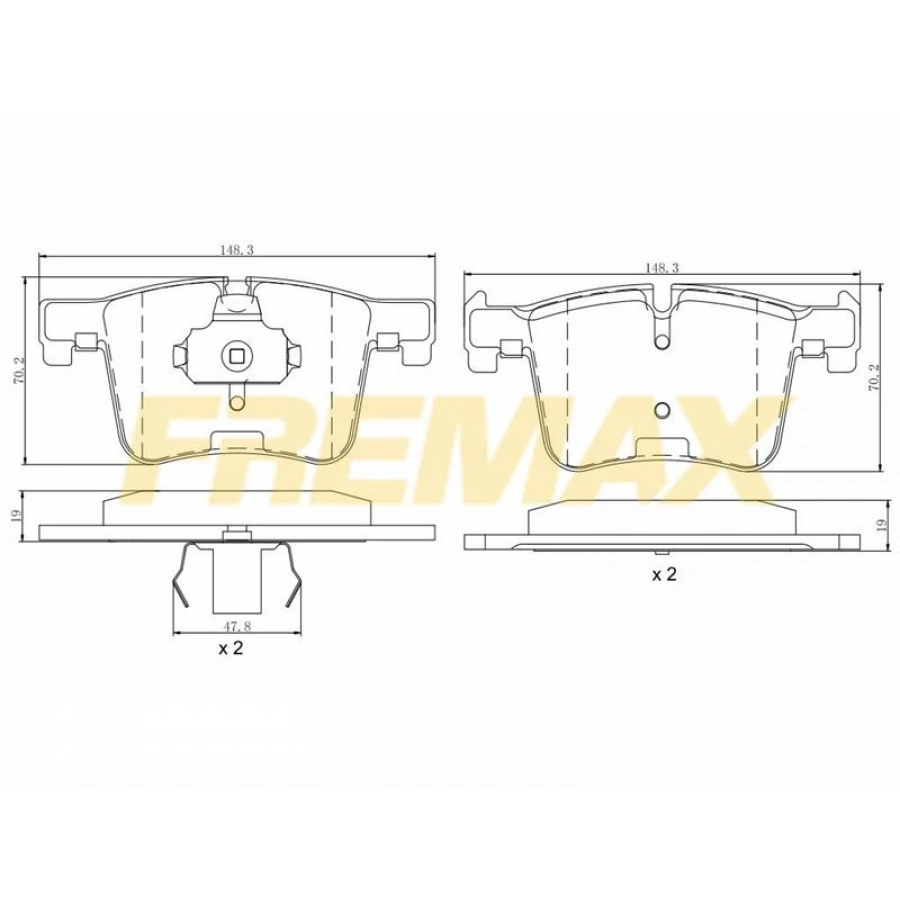 ÖN FREN BALATASI(CORBON FORMÜL) BMW F20-F20 LCİ-F21-F21 LCİ-F30-F31-F32-F34 GT-F34-F33 -F36 2010-2018