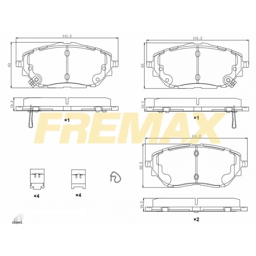 ÖN FREN BALATASI (CORBON FORMÜL) FIAT DUCATO - (FİŞLİ) SEKMANLI ORJİNAL TİP BOXER-JUMPER -MOVANO 2023