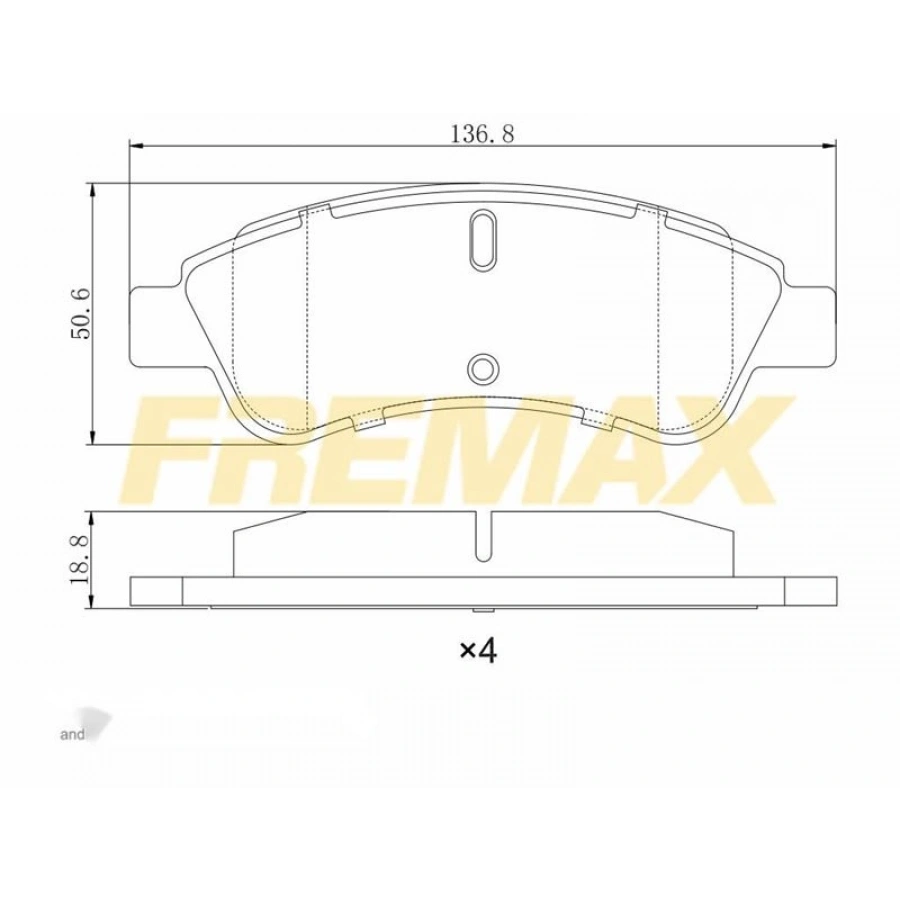 ÖN FREN BALATASI(CORBON FORMÜL) FIAT LINEA)(FİŞŞİZ)-KÜÇÜK TİP DOBLO/FIORINO/G.PUNTO/CORSA/NEMO-FORD KA