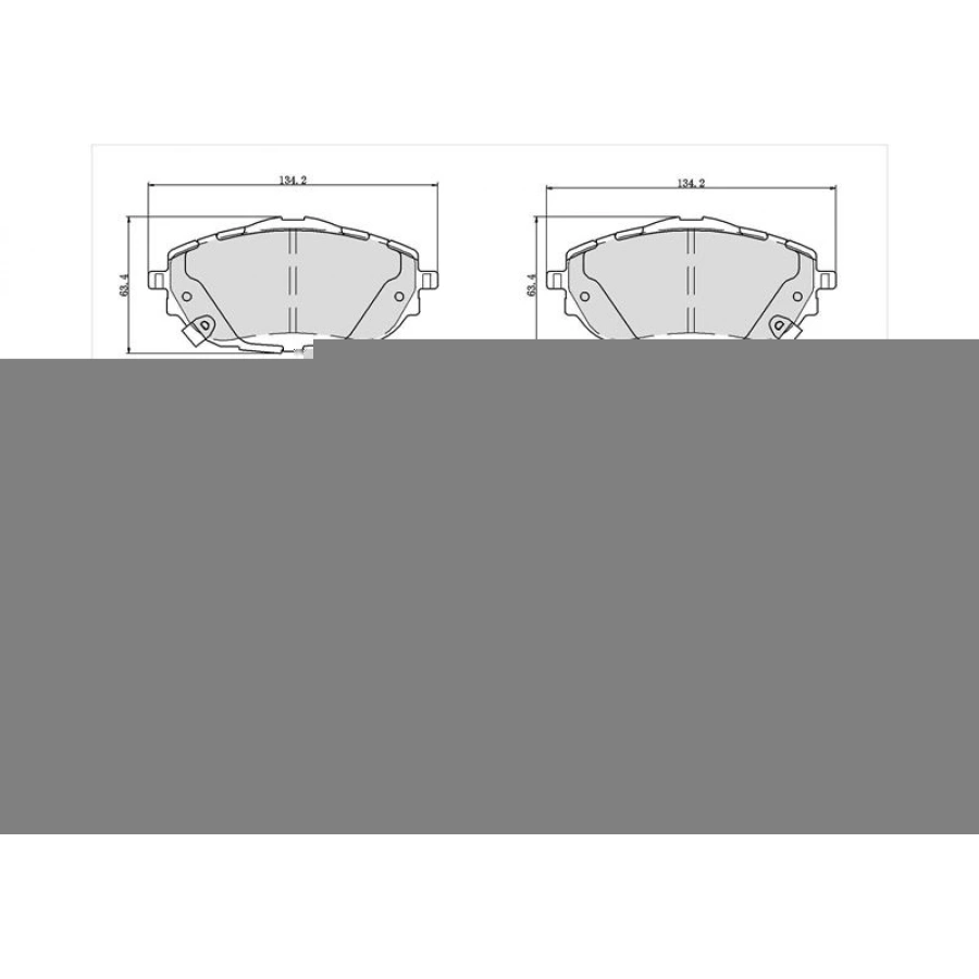 ÖN FREN BALATASI(CORBON FORMÜL) FIAT URBAN-CROSS (İKAZLI) 2020-ORJİNAL TİP SEKMANLI