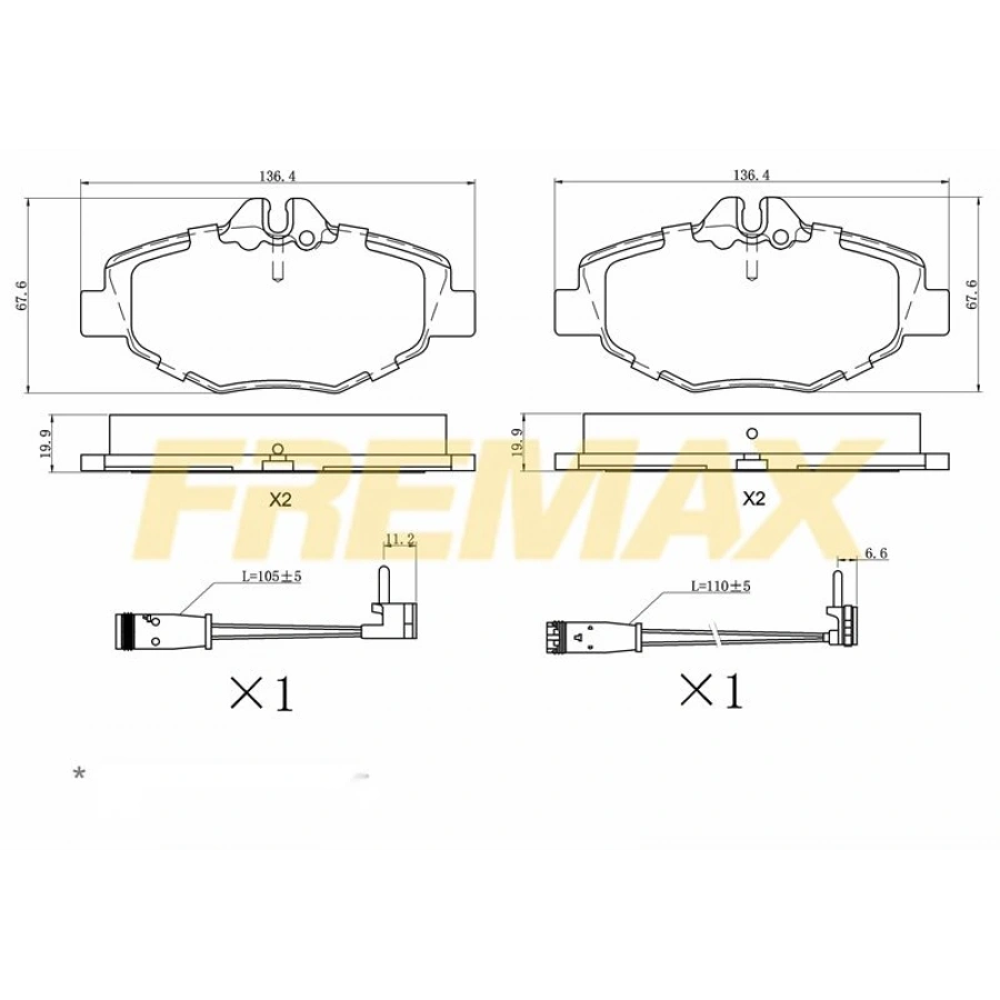 ÖN FREN BALATASI(CORBON FORMÜL) FORD TRANSİT TOURNEO CUSTOM (FİŞLİ) V-362/63 2014