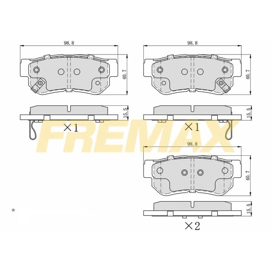 ÖN FREN BALATASI (CORBON FORMÜL) HYUNDAİ ACCENT ERA/I20/RIO 2006