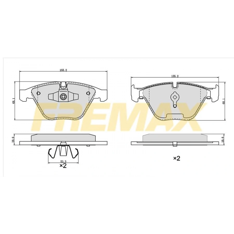 ÖN FREN BALATASI(CORBON FORMÜL)HYUNDAI STAREX/LIBERO 1998-2002