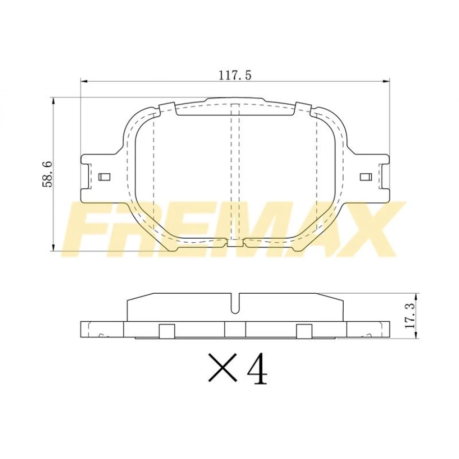 ÖN FREN BALATASI (CORBON FORMÜL) RANGE ROVER DISCOVERY - SPORT - III - IV 2003-2013