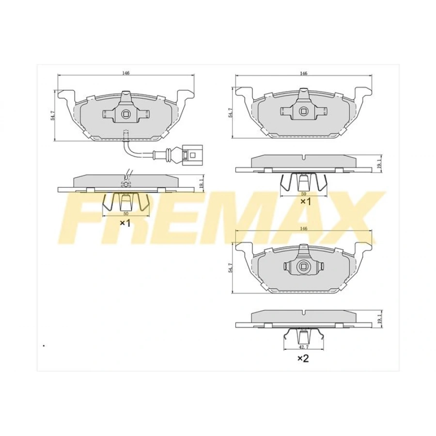 ÖN FREN BALATASI(CORBON FORMÜL) TOYOTA AVENSIS 97-00