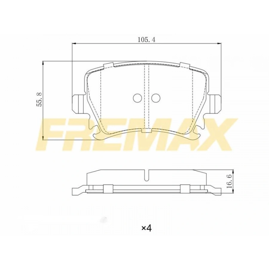 ÖN FREN BALATASI (CORBON FORMÜL) TOYOTA AVENSIS/VERSO 03-08