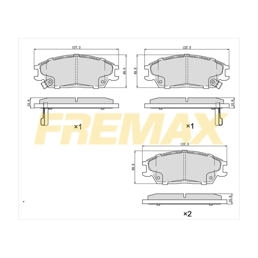 ÖN FREN BALATASI (CORBON FORMÜL) TOYOTA COROLLA AE100-101-111 ENJ 95-00 -CORONA -CARINA 95-98