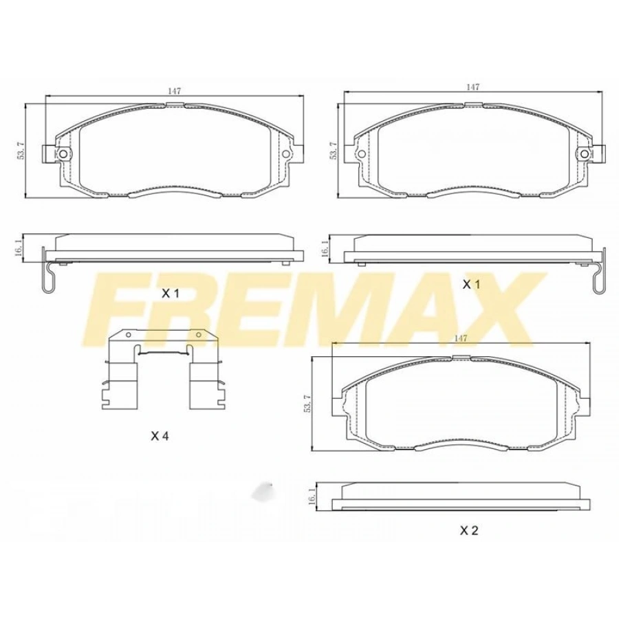 ÖN FREN BALATASI(CORBON FORMÜL) TOYOTA HILUX (KUN25) 2.5 D4D 2006