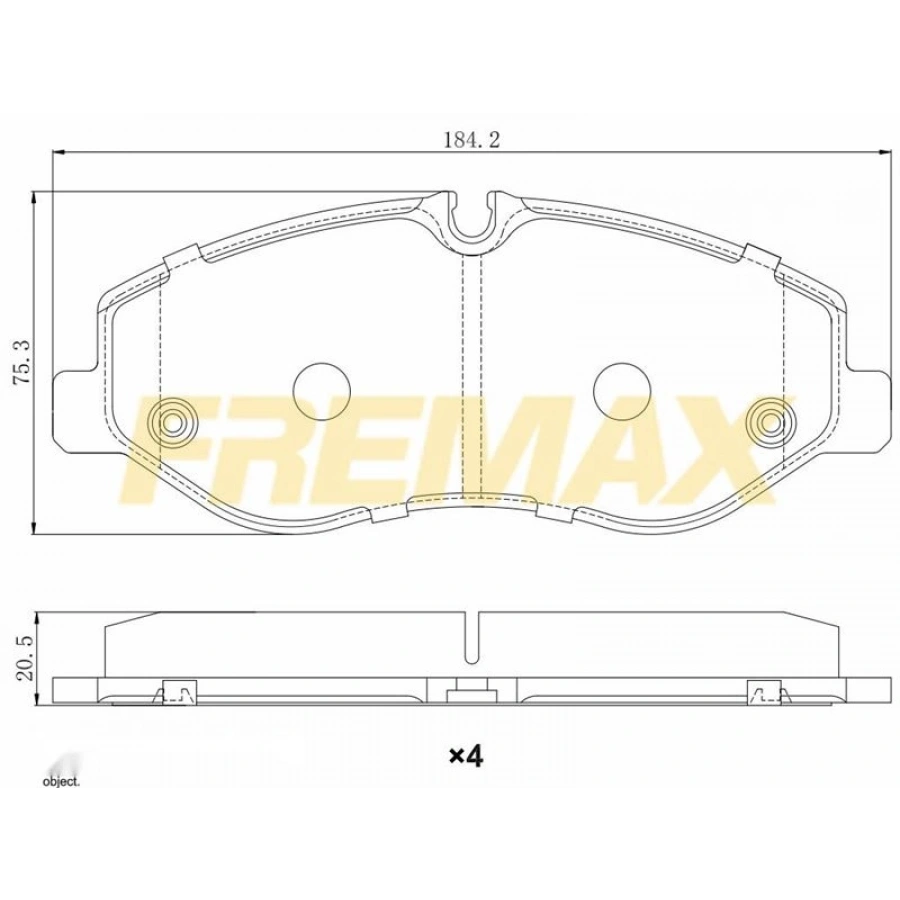 ÖN FREN BALATASI(CORBON FORMÜL) TOYOTA HILUX (KUN25-KUN35)VİGO 2,5 2007 VİGO 2012 4×4 -HILUX REVO 2015 4×4