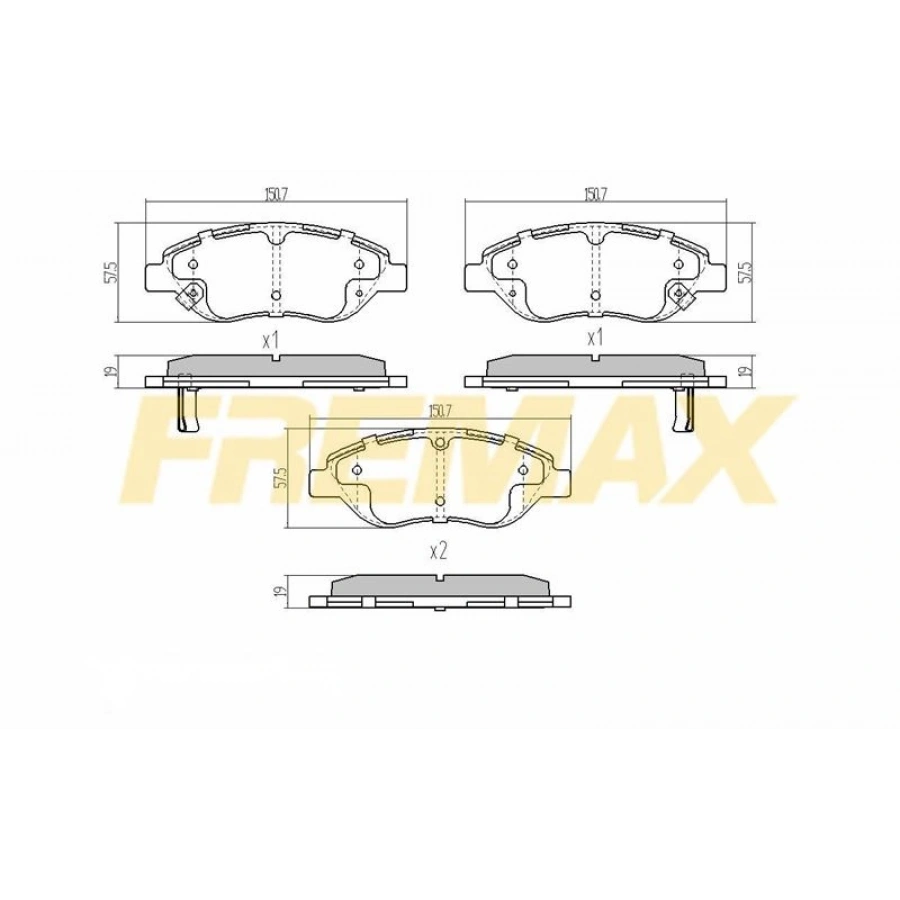 ÖN FREN BALATASI (CORBON FORMÜL) TOYOTA RAV4 20062012 ///TOYOTA AURIS 1,33-1,4-1,6 2006Hybrid