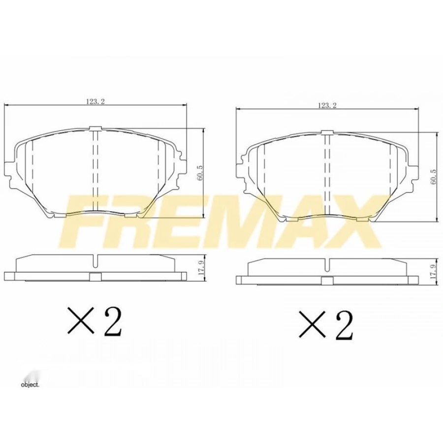 ÖN FREN BALATASI(CORBON FORMÜL) TOYOTA YARIS 2001-2005