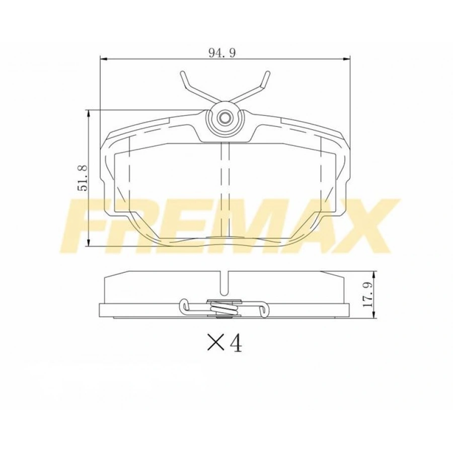 ÖN FREN BALATASI (CORBON FORMÜL ) VOLVO C70-S70 1991