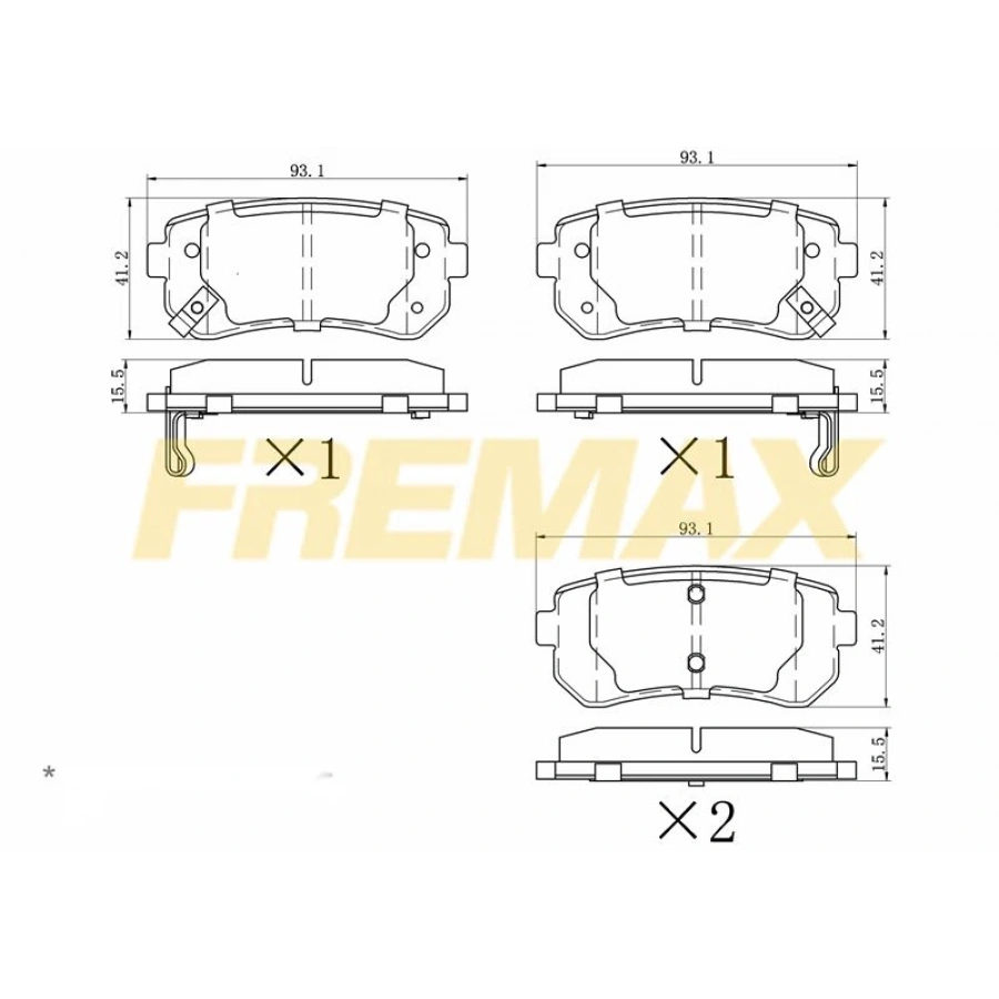ÖN FREN BALATASI (CORBON FORMÜL) VOLVO S60II -S80II-V60-V70-XC70 MONDEO/LAND ROVER 2010-2019 /S60 2007