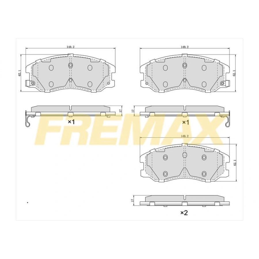 ÖN FREN BALATASI (CORBON FORMÜL) VOLVO VOLVO XC90 2003
