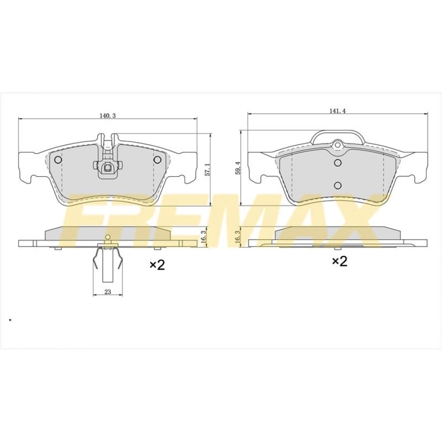 ÖN FREN BALATASI (CORBON FORMÜL) VW (FİŞLİ) GOLF5-GOLF6-JETTA-CADDY-PASSAT-LEON 2004