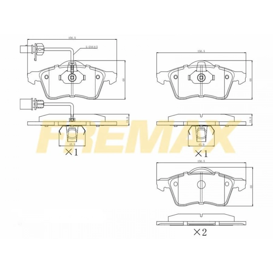 ÖN FREN BALATASI(CORBON FORMÜL) VW GOLF4-GOLF5-JETTA-BORA-POLO-A3-LEON (FİŞLİ)