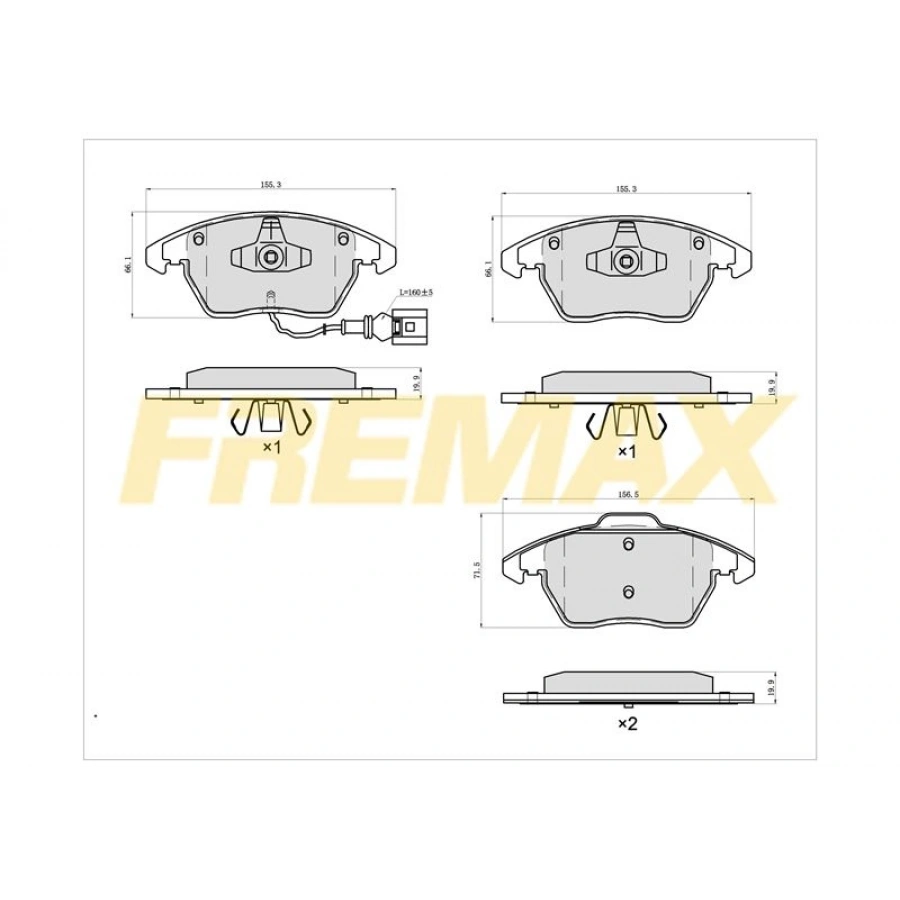 ÖN FREN BALATASI (CORBON FORMÜL) VW TOUAREG-Q7-CAYENNE 2004