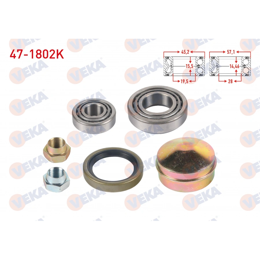 ON SOL-SAG TEKERLEK RULMAN KITI FIAT 131 1.3 1979-1993