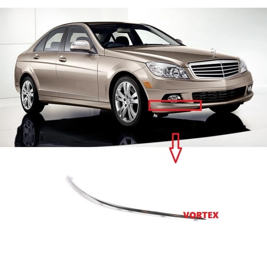 ÖN TAMPON NİKELAJI SAĞ W204 2007-