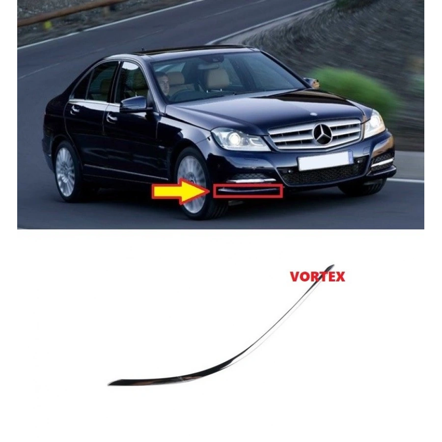 ÖN TAMPON NİKELAJI SAĞ W204 2011-