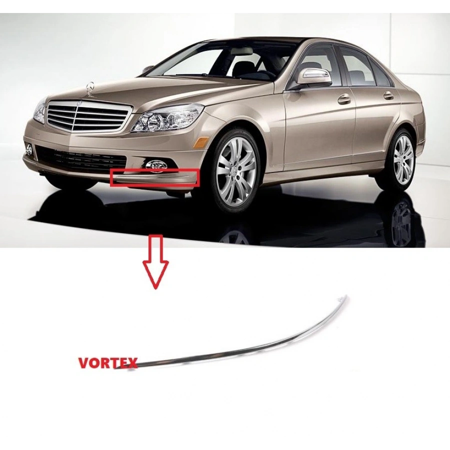 ÖN TAMPON NİKELAJI SOL W204 2007-