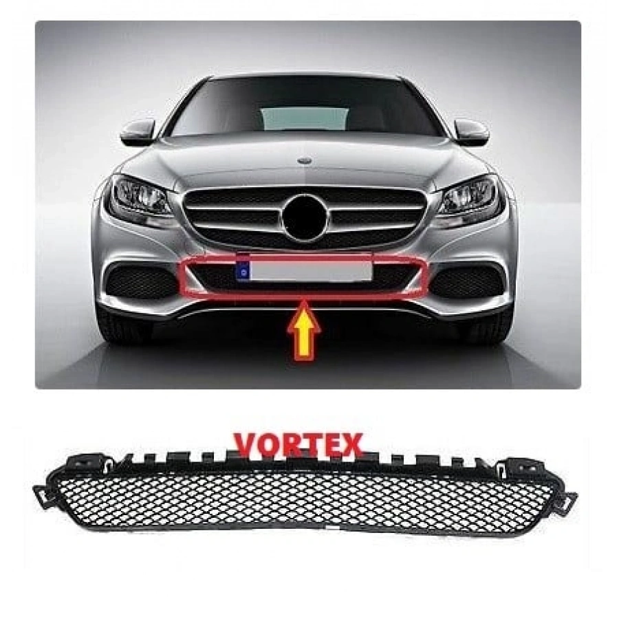 ÖN TAMPON ORTA IZGARA (AVANGARDE-DARKGRİ) W205 14-