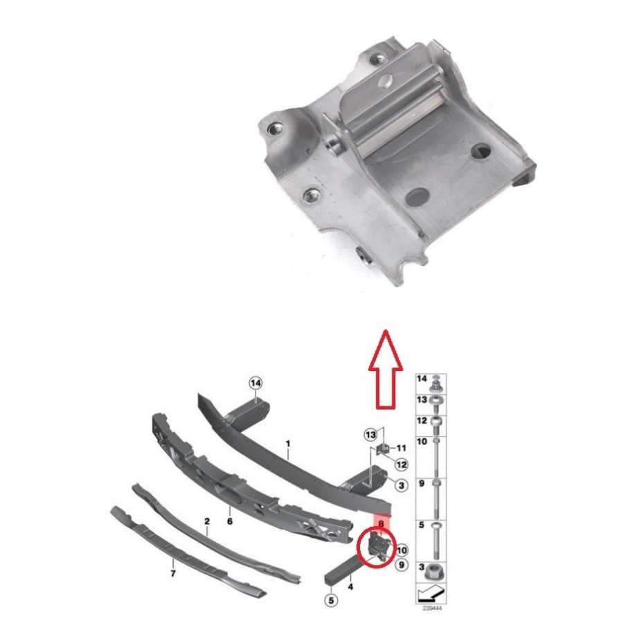 ÖN TAMPON PLAKASI SAĞ F10 2010-