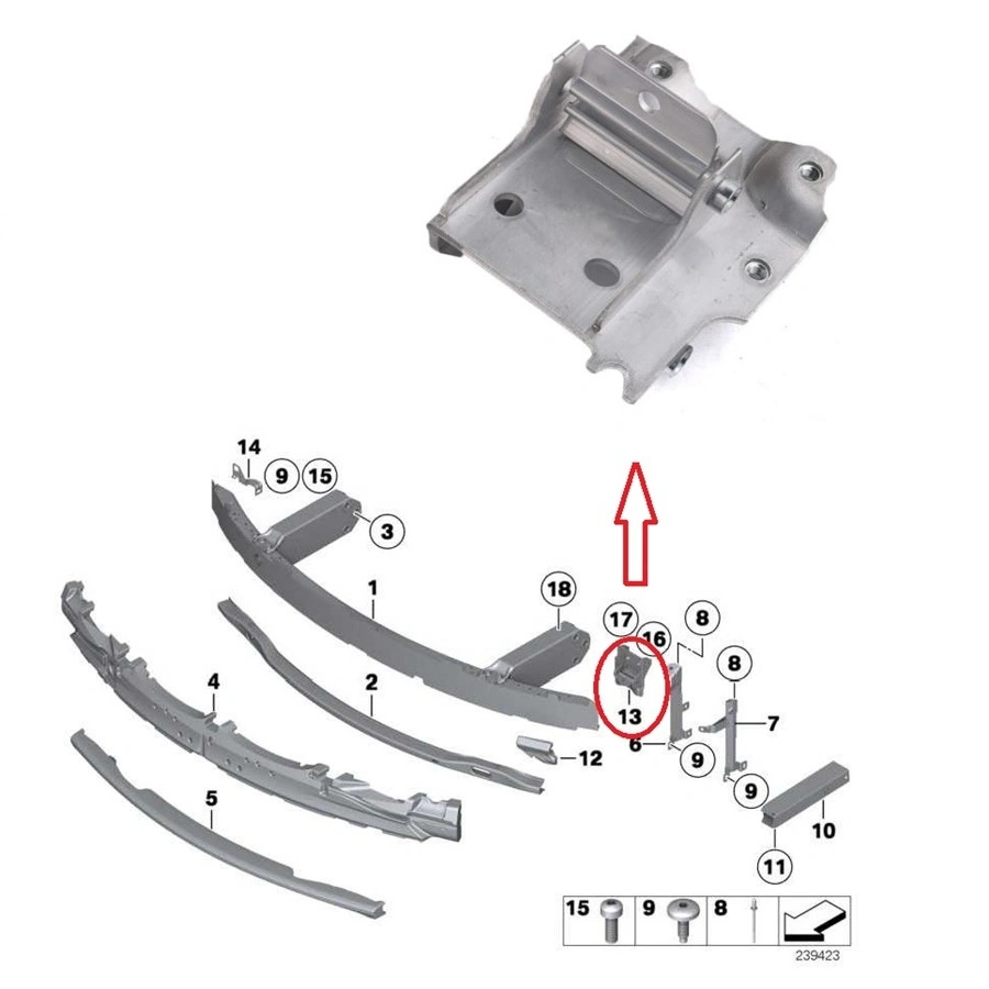 ÖN TAMPON PLAKASI SOL F10 2010-